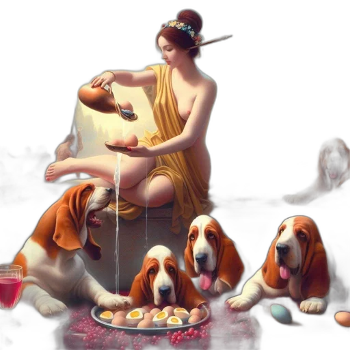food, concept art, fantasy art, oil painting transparent PNG cut-out