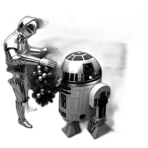 robot, weapon, concept art, 3d render transparent PNG cut-out