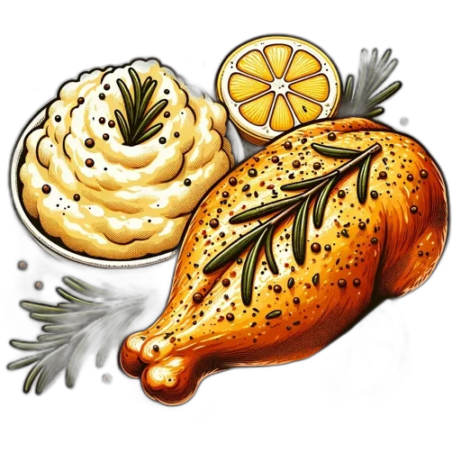 food, photorealistic, watercolor, concept art transparent PNG cut-out
