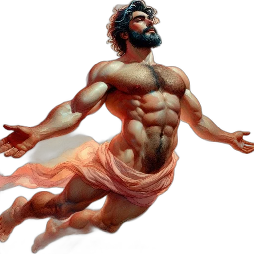 creature, comic book art, concept art, photorealistic transparent PNG cut-out