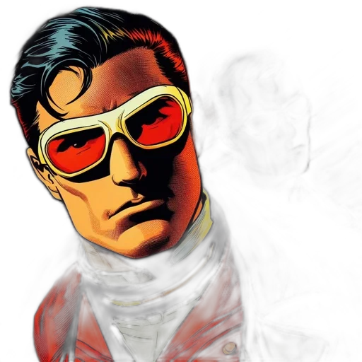 comic book art, concept art, two, men transparent PNG cut-out