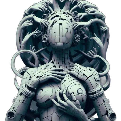 mask, robot, dragon, crown transparent PNG cut-out