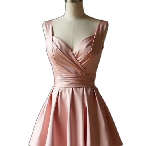 dress, 3d render, pastel, earth tones transparent PNG cut-out