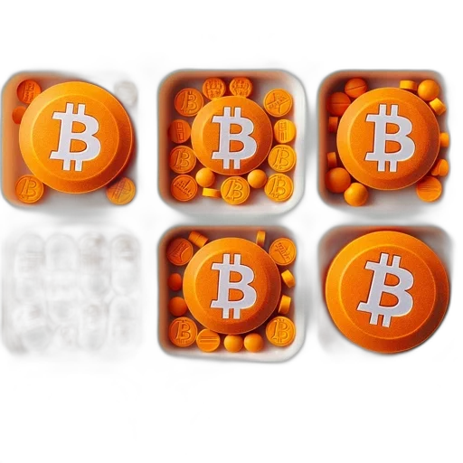 array, varied-sized, predominantly, orange transparent PNG cut-out