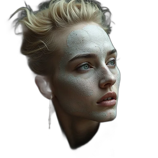 face, crown, mask, hair transparent PNG cut-out