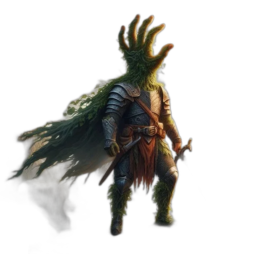 dragon, creature, staff, sword transparent PNG cut-out