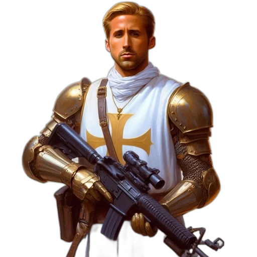 robot, weapon, staff, sword transparent PNG cut-out