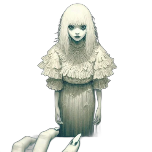 dress, creature, mask, face transparent PNG cut-out