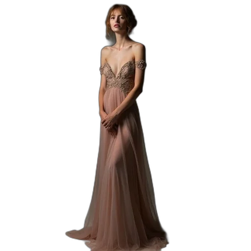 dress, jewelry, concept art, photorealistic transparent PNG cut-out