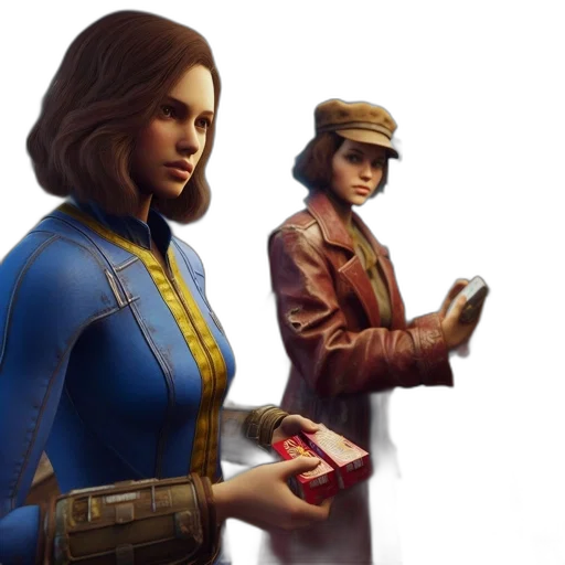 jacket, concept art, comic book art, 3d render transparent PNG cut-out