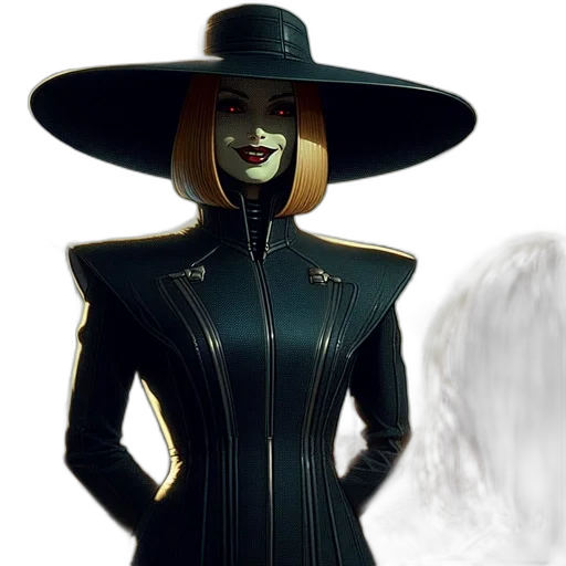 mask, hat, staff, jacket transparent PNG cut-out