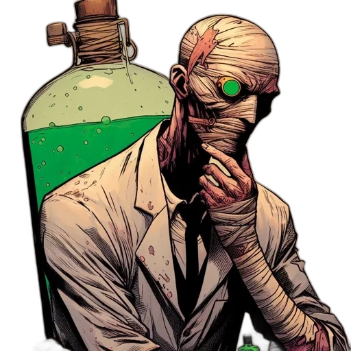 comic book art, concept art, cyberpunk, individual transparent PNG cut-out