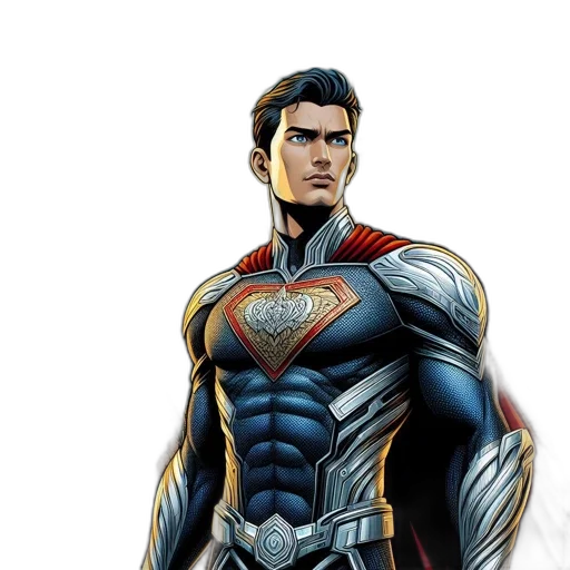 comic book art, concept art, cartoon, 3d render transparent PNG cut-out
