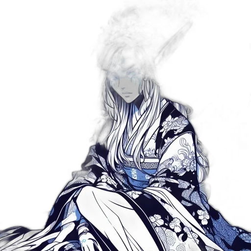 dress, mask, dragon, hair transparent PNG cut-out