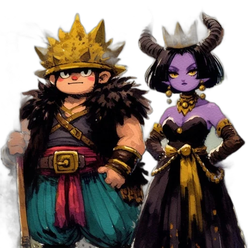 crown, staff, mask, concept art transparent PNG cut-out