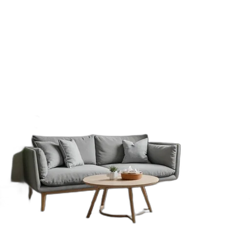 furniture, 3d render, concept art, photorealistic transparent PNG cut-out