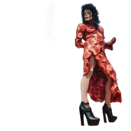dress, concept art, red, individual transparent PNG cut-out