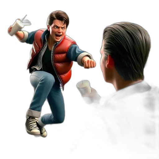 jacket, weapon, bottle, creature transparent PNG cut-out