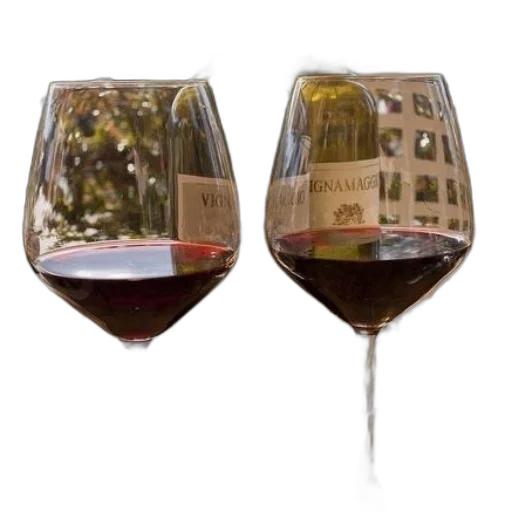 two, glasses, red, wine transparent PNG cut-out