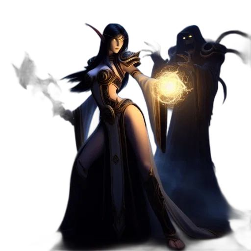 staff, dress, concept art, fantasy art transparent PNG cut-out