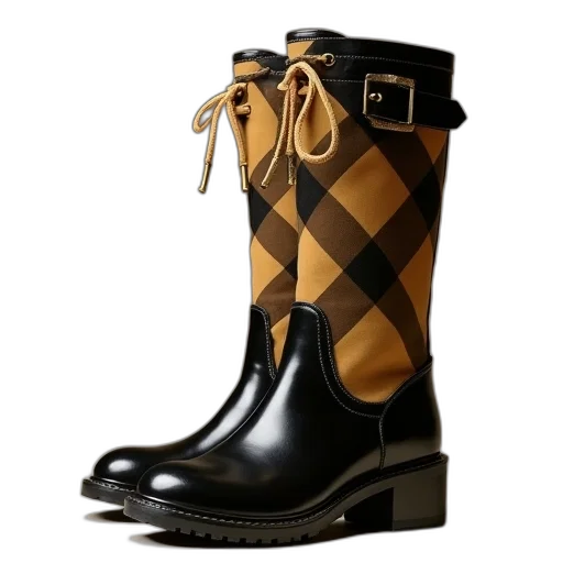 shoes, burberry, boots, technical transparent PNG cut-out