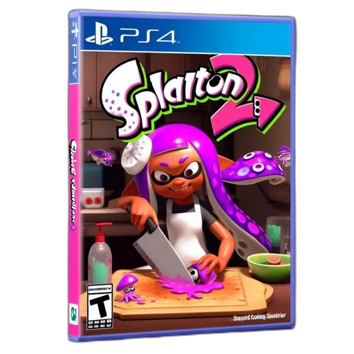 concept art, 3d render, ps4, splatoon transparent PNG cut-out