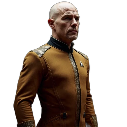 jacket, staff, concept art, photorealistic transparent PNG cut-out