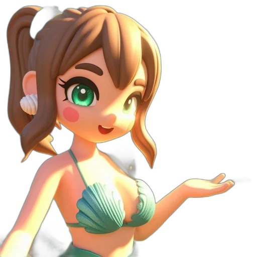 dress, staff, 3d render, concept art transparent PNG cut-out