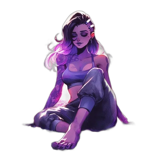 dress, creature, crown, staff transparent PNG cut-out