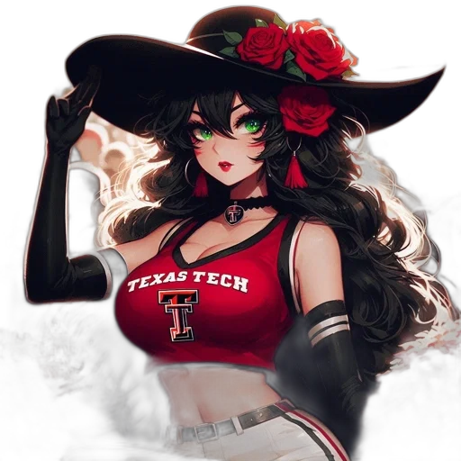 hat, dress, staff, fantasy art transparent PNG cut-out