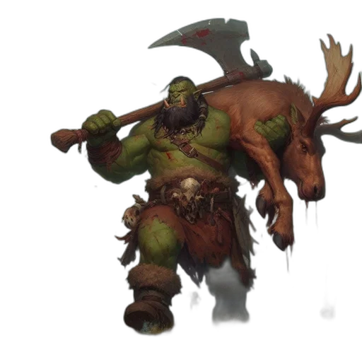 creature, staff, animal, weapon transparent PNG cut-out