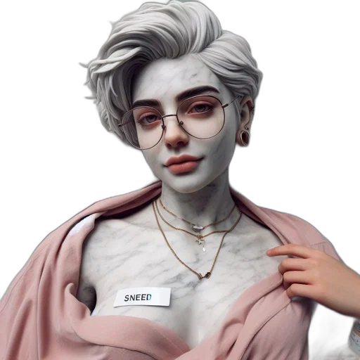 face, mask, jewelry, jacket transparent PNG cut-out