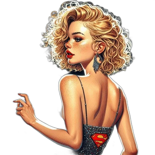 jewelry, dress, comic book art, cartoon transparent PNG cut-out