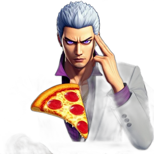 food, face, jacket, weapon transparent PNG cut-out
