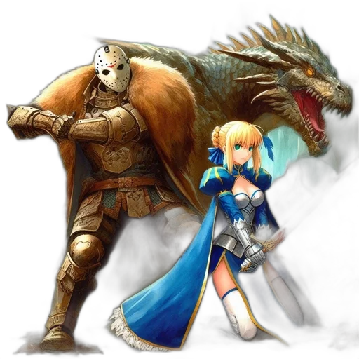 dragon, sword, weapon, animal transparent PNG cut-out