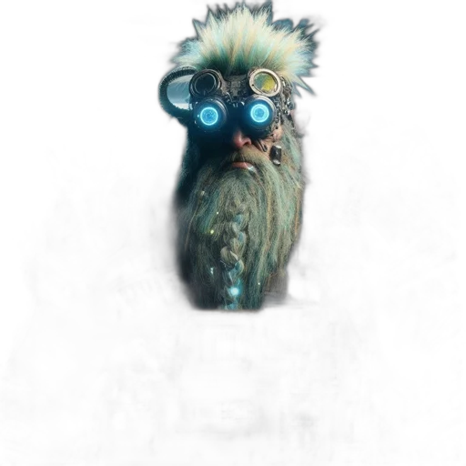 creature, animal, staff, mask transparent PNG cut-out