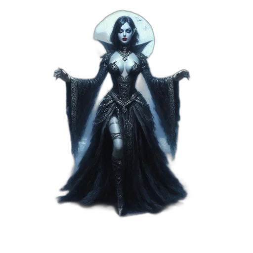 dress, staff, crown, concept art transparent PNG cut-out