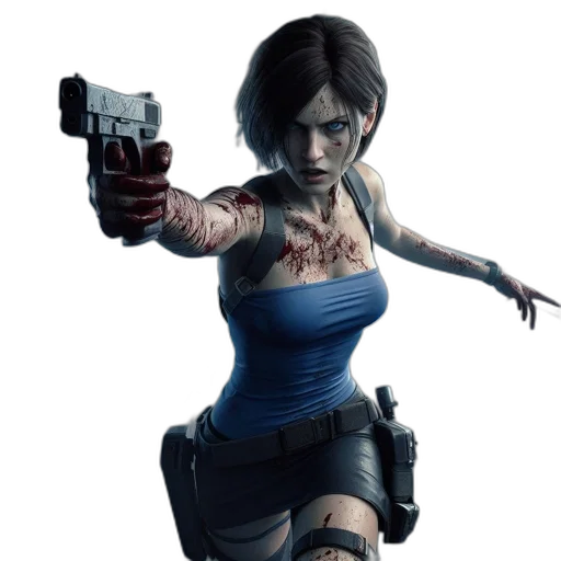 concept art, 3d render, comic book art, pixel art transparent PNG cut-out