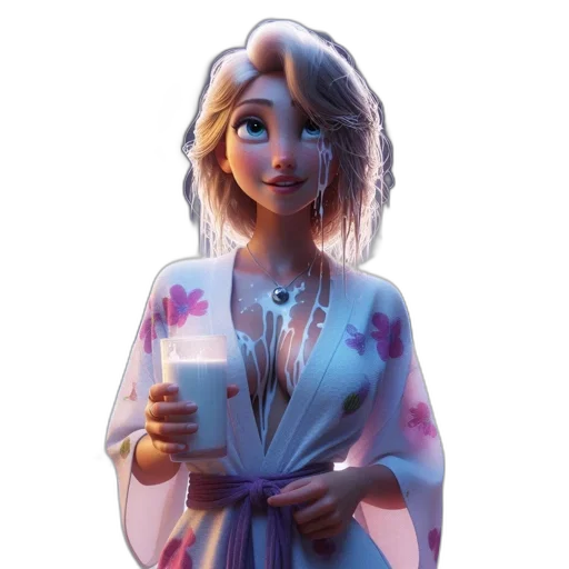 dress, face, robot, staff transparent PNG cut-out