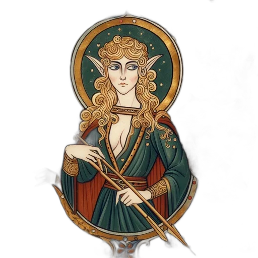 staff, crown, jewelry, dress transparent PNG cut-out
