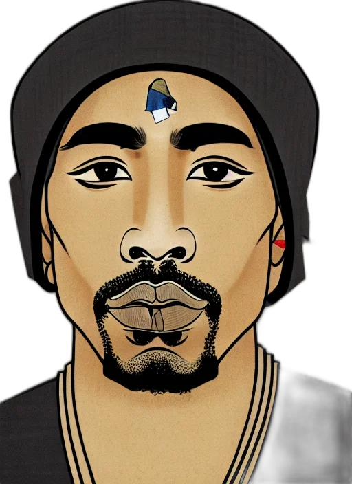 face, cartoon, photorealistic, comic book art transparent PNG cut-out