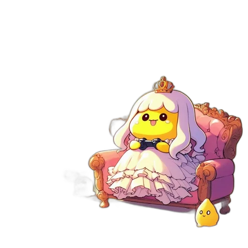 crown, furniture, creature, dress transparent PNG cut-out