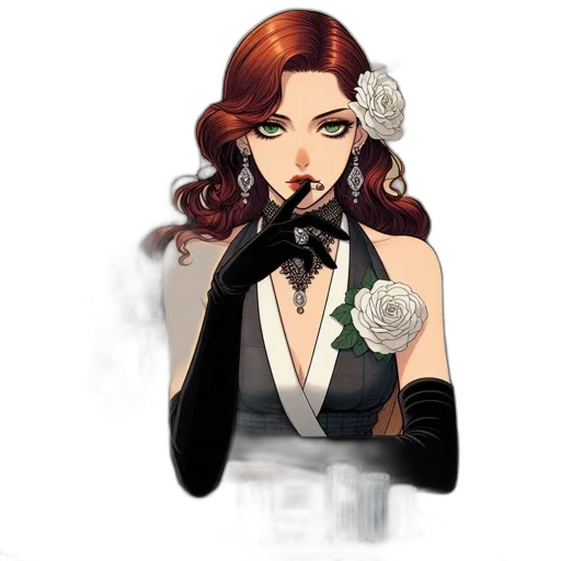 dress, jewelry, staff, pixel art transparent PNG cut-out