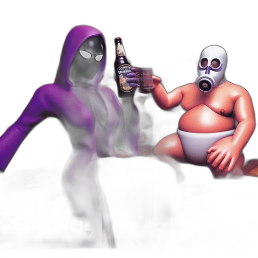 bottle, mask, robot, concept art transparent PNG cut-out