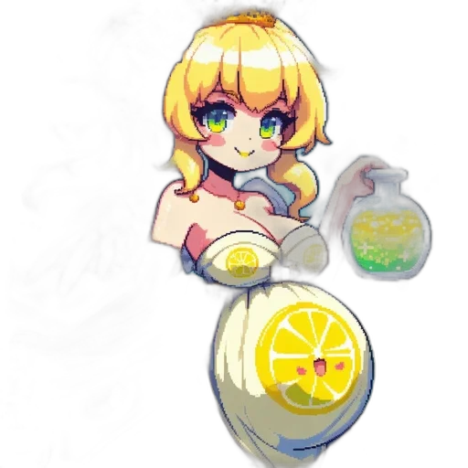 pixel art, concept art, anime, cartoon transparent PNG cut-out