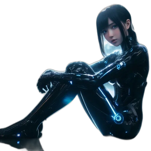 robot, weapon, cyberpunk, concept art transparent PNG cut-out