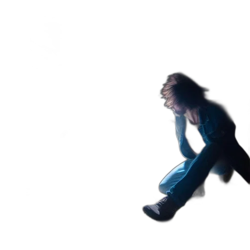 hair, shoes, creature, jacket transparent PNG cut-out