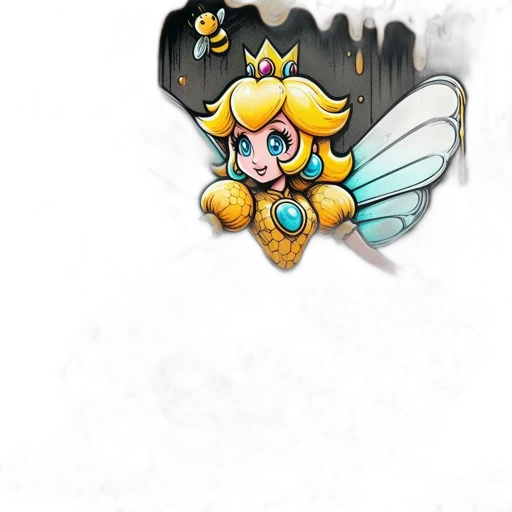 crown, staff, weapon, creature transparent PNG cut-out