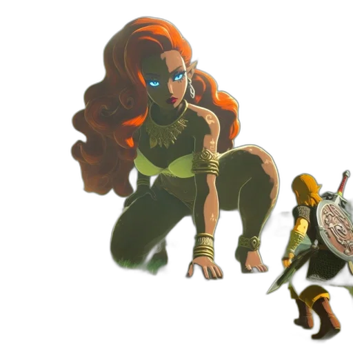 concept art, fantasy art, comic book art, 3d render transparent PNG cut-out