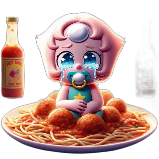 food, robot, concept art, 3d render transparent PNG cut-out